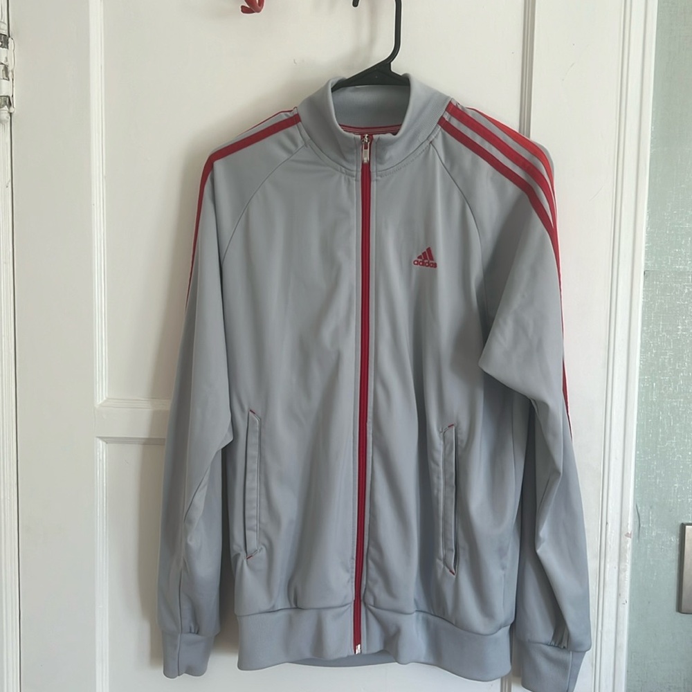 Adidas zip up Clima365 athletic zip up jacket, size small